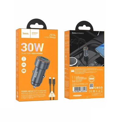 Автомобильное зарядное устройство Hoco Z57A 30W